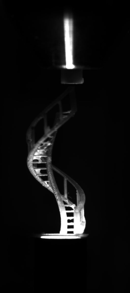 Far-field microscopy of an SLS print