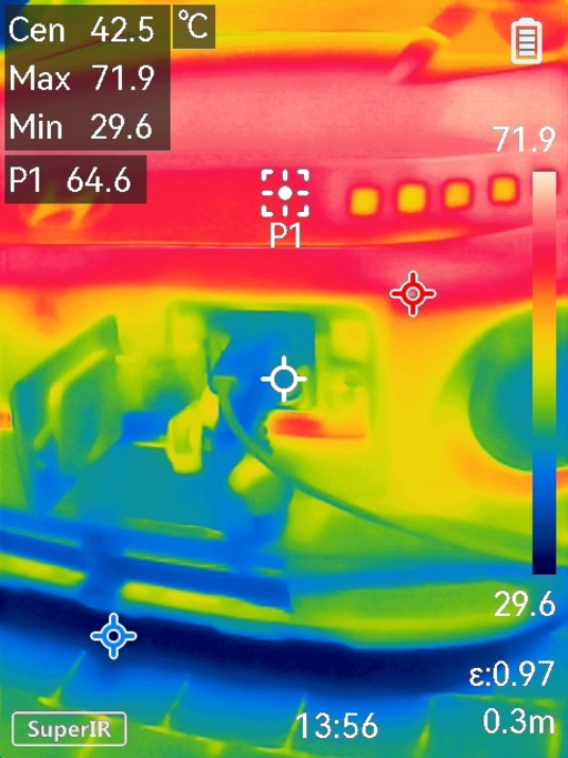 Micro thermal camera frame