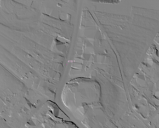 Hillshade terrain