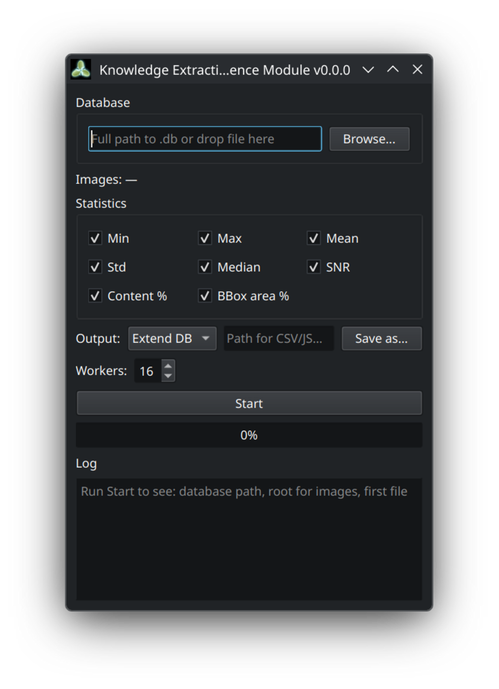 KEIM index and enrich dialog